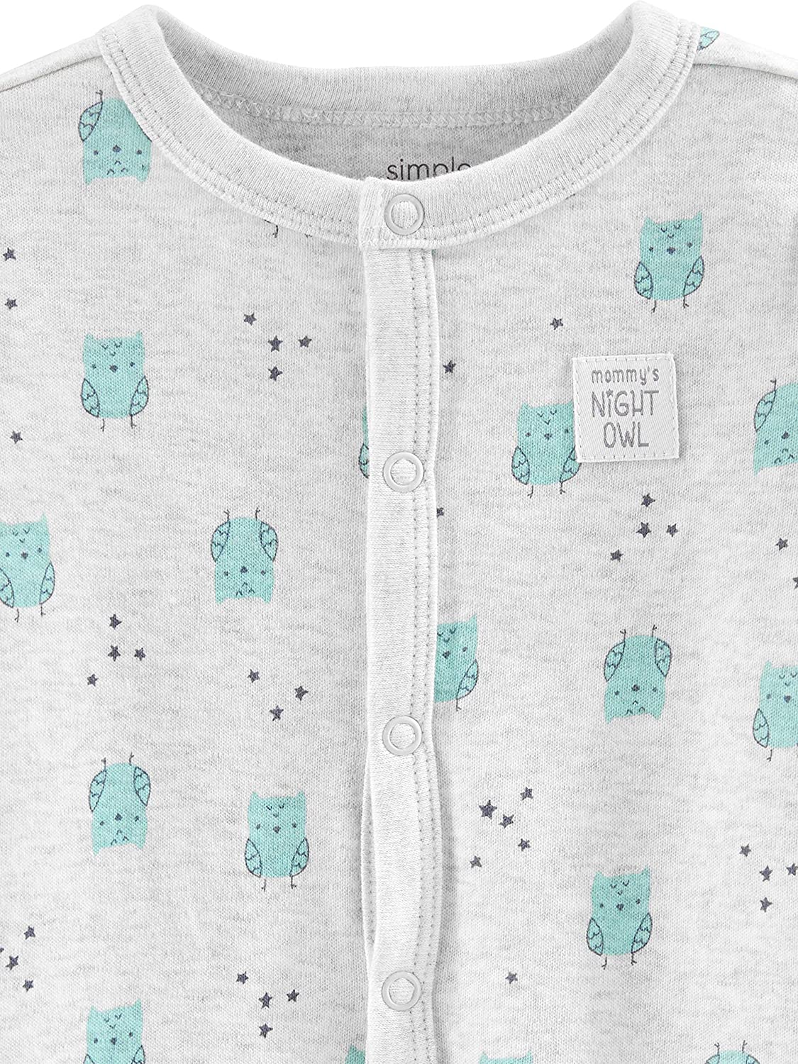 Simple Joys by Carter's Unisex Babies' Cotton Footed Sleep and Play, Pack of 2 - Image 2